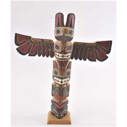 19GSN-10 VINTAGE HAND CARVED TOTEM