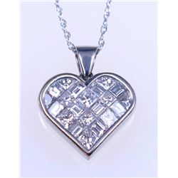 19CAI-35 HEART SHAPED DIAMOND PENDANT