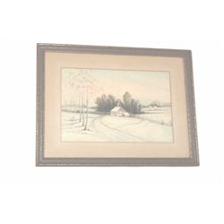 19RG-5 PASTEL OF FARMHOUSE