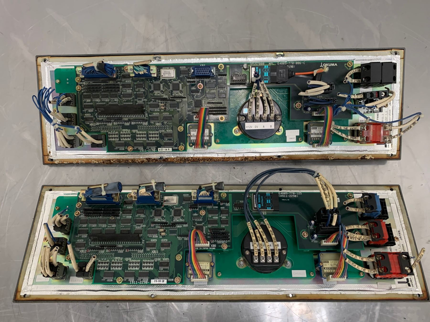 (2) OKUMA E0105-566-0 OSP Machine Operator Interface Panel