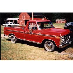 1974 Ford F-100 Ranger Pickup truck, V-8 automatic