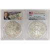 Image 1 : 2017 AND 2016 AMERICAN SILVER EAGLES