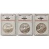 Image 1 : (3) 2008 AMERICAN SILVER EAGLES