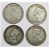 Image 1 : (4) CANADA HALF DOLLARS