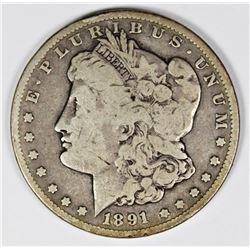 1891-CC MORGAN SILVER DOLLAR