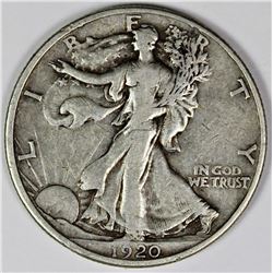 1920-D WALKING LIBERTY HALF DOLLAR