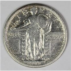 1917 TYPE 1 STANDING LIBERTY QUARTER