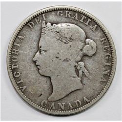 1885 CANADA QUARTER