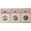Image 1 : THREE SUPERB BU FRANKLIN HALF DOLLARS: