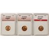 Image 1 : THREE LINCOLN CENTS: