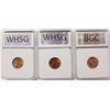 Image 2 : THREE LINCOLN CENTS: