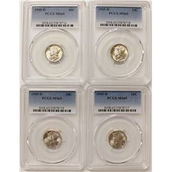 PCGS MERCURY DIME LOT: