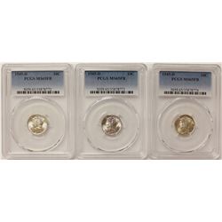 PCGS MERCURY DIME LOT: