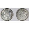 Image 1 : TWO PEACE DOLLARS: