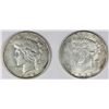 Image 1 : TWO PEACE DOLLARS: