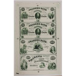 VIRGINIA CIVIL WAR NOTES UNCUT SHEET