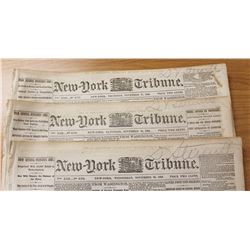 THREE DIFFERENT CIVIL WAR NEWSPAPERS