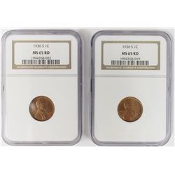 2-1936-S LINCOLN CENTS