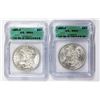 Image 1 : TWO 1883-O MORGAN SILVER DOLLARS