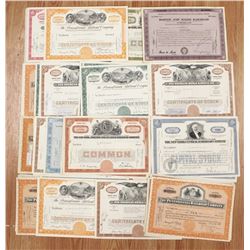 100 MIXED LARGE AVATION AND RAILROAD STOCK CERTS