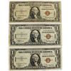 Image 1 : (3) 1935 A HAWAII $1.00 SILVER CERTIFICATES