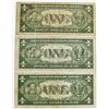 Image 2 : (3) 1935 A HAWAII $1.00 SILVER CERTIFICATES