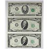 Image 1 : THREE PCS. FEDERAL RESERVE NOTES: