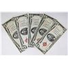 Image 1 : FIVE $5.00 U.S. NOTES