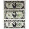 Image 1 : THREE PCS. $20.00 FEDERAL RESERVE NOTES: