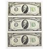 Image 1 : THREE $10.00 FEDERAL RESERVE NOTES
