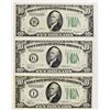 Image 1 : THREE $10.00 FEDERAL RESERVE CHOICE UNC