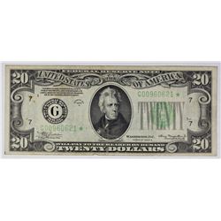 1934-A $20.00 FEDERAL RESERVE STAR NOTE