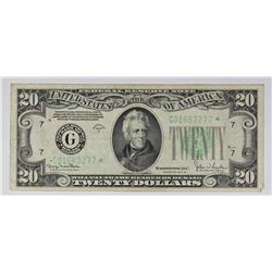 1934-D $20.00 FEDERAL RESERVE STAR NOTE CHICAGO