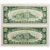 Image 2 : TWO 1928-B $10.00 FEDERAL RESERVE NOTES