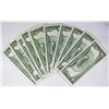 Image 2 : TEN 1953 $5.00 SILVER CERTIFICATES