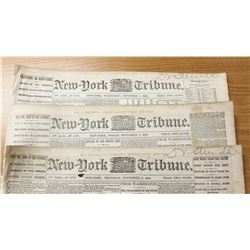 THREE DIFFERENT CIVIL WAR NEWSPAPERS