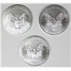 Image 2 : THREE 2019 AMERICAN SILVER EAGLES