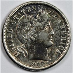 1907-O BARBER DIME