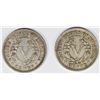 Image 2 : TWO PIECE 1910 LIBERTY NICKELS