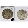 Image 1 : MORGAN AND PEACE SILVER DOLLARS