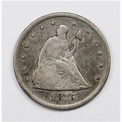 1875-CC TWENTY CENT PIECE