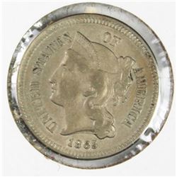 1865 THREE CENT NICKEL