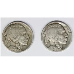 1915-D AND 1913-D BUFFALO NICKELS