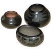 Image 1 : 3 Pueblo Blackware Pots