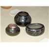 Image 2 : 3 Pueblo Blackware Pots