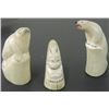 Image 1 : 3 Eskimo Ivory Carvings