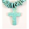 Image 3 : Turquoise Cross Pendant & Necklace