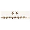 Image 1 : King Ranch Sterling & Gold Bracelet / Earring Set