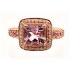 Image 2 : Sapphire & Diamond 14K Rose Gold Levian Ring