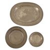 Image 1 : 3 Early American Pewter Plates